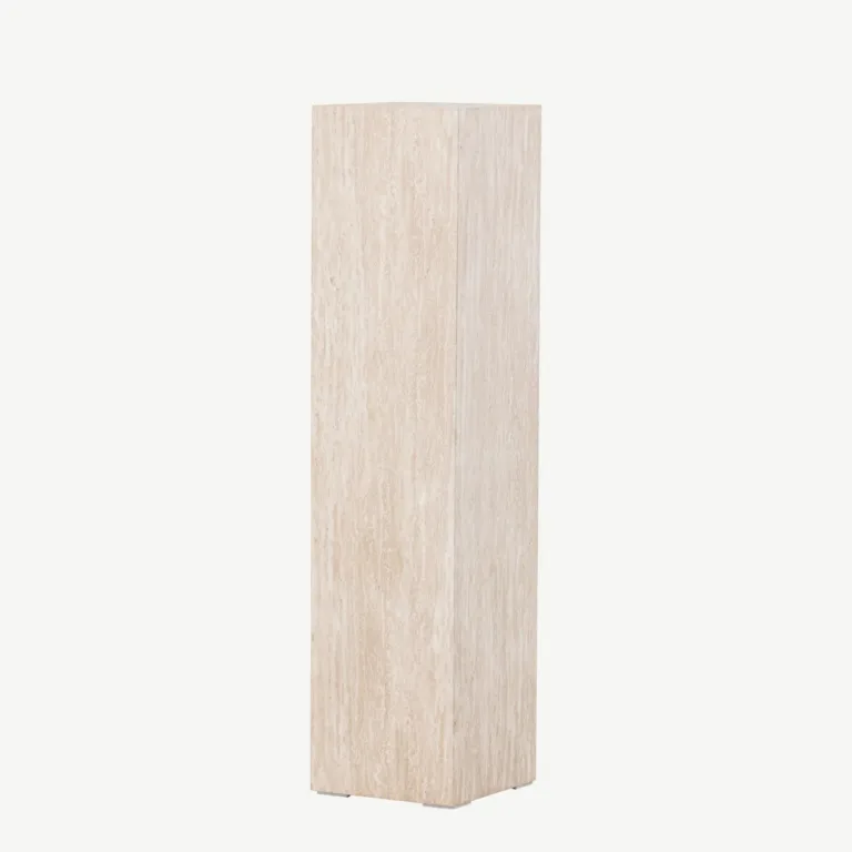Beež travertiinimustriline MDF-abilaud Ramsvik, 23 × 95 cm, FSC-sertifikaadiga - 61794-707