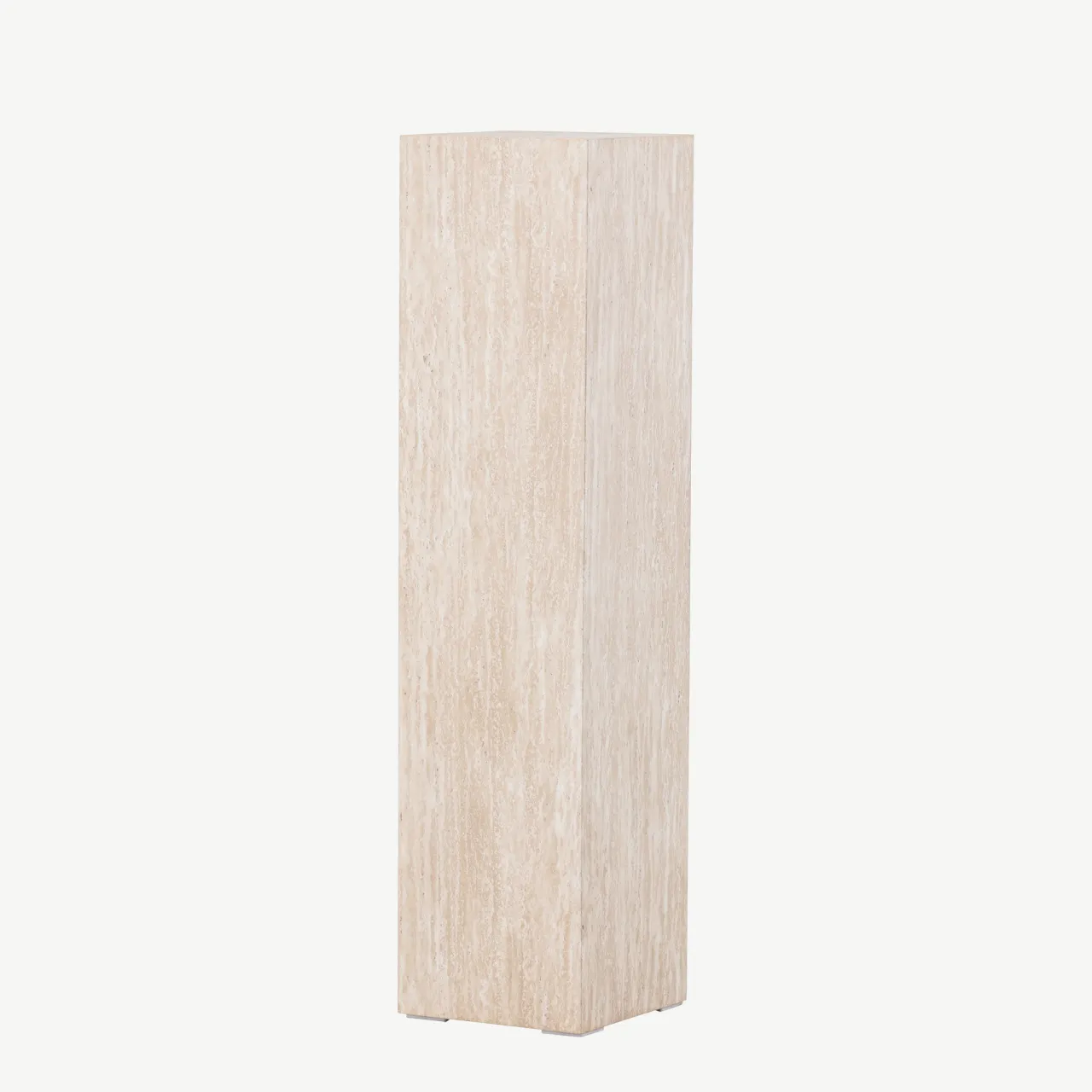 Beež travertiinimustriline MDF-abilaud Ramsvik, 23 × 95 cm, FSC-sertifikaadiga - 61794-707