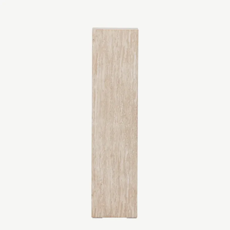 Beež travertiinimustriline MDF-abilaud Ramsvik, 23 × 95 cm, FSC-sertifikaadiga - 61794-707