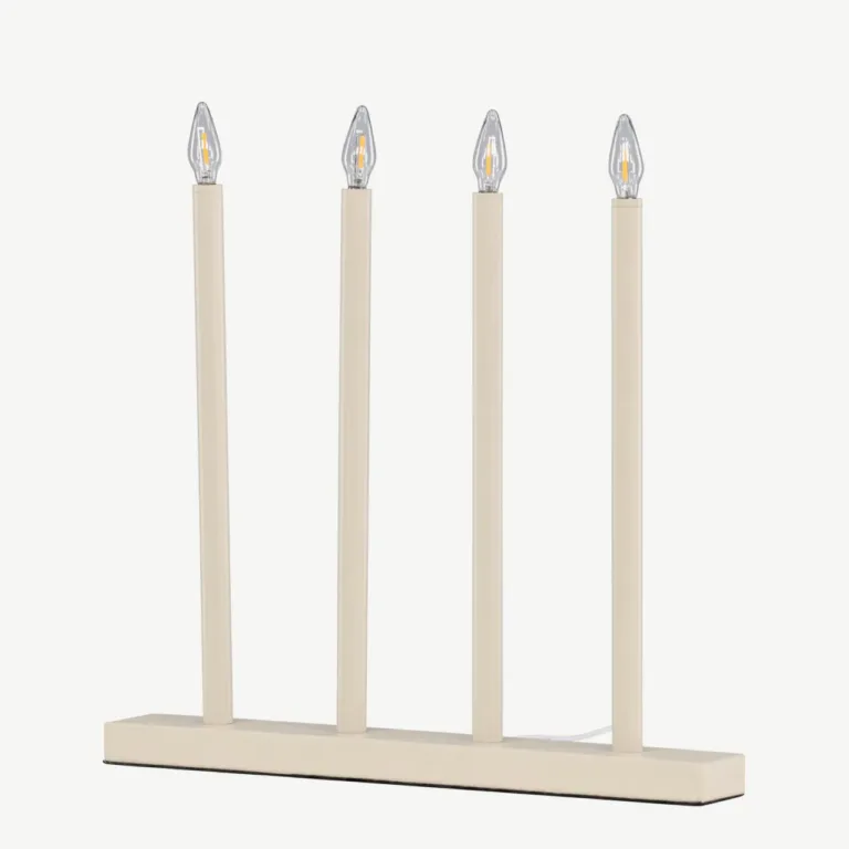 Beež advendiküünlajalg Lofsdalen, 4 valgusallikaga, metallist - 61836-102