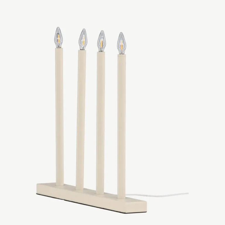 Beež advendiküünlajalg Lofsdalen, 4 valgusallikaga, metallist - 61836-102