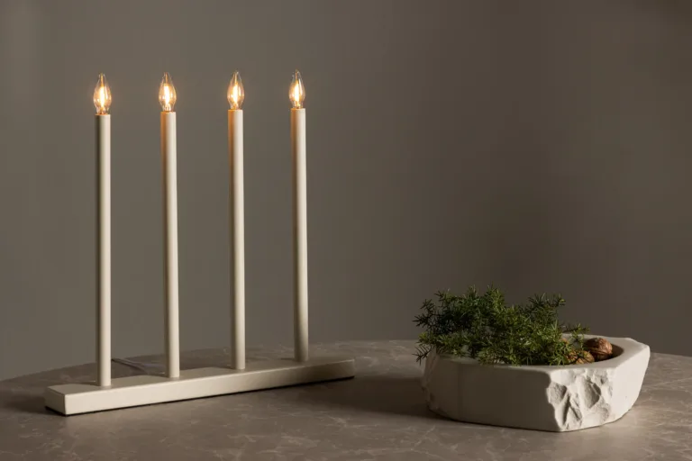 Beež advendiküünlajalg Lofsdalen, 4 valgusallikaga, metallist - 61836-102