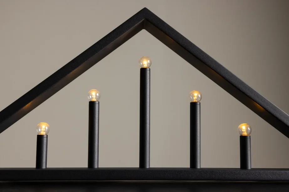 Mattmusta rauast advendiküünlaalus Sankt Anton viiele küünlale, 61837-100 - 10