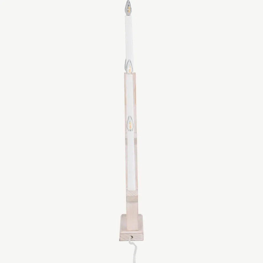 Val Thorensi advendiküünlajalg, valge peitsiga männipuidust, 5-lambiline, 61839-130 – 2