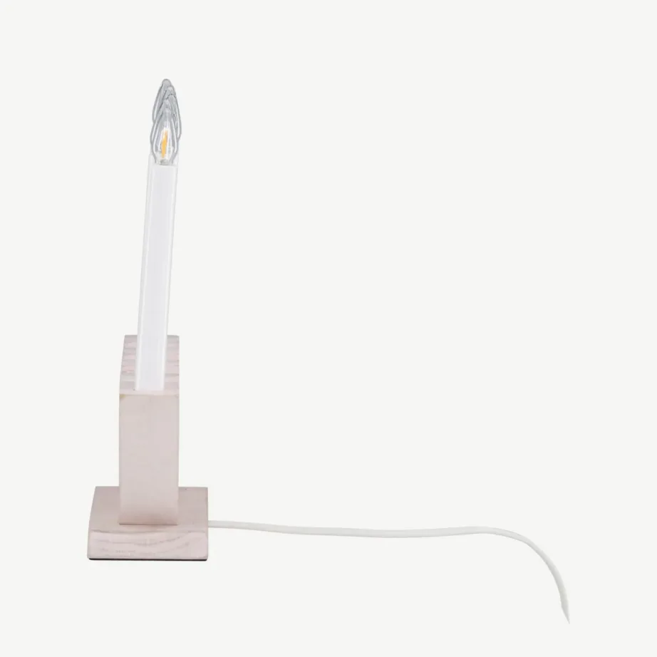 Valge peitsiga männipuidust advendiküünlalamp Verbier, 5-pirnine, 61840-130 – 7