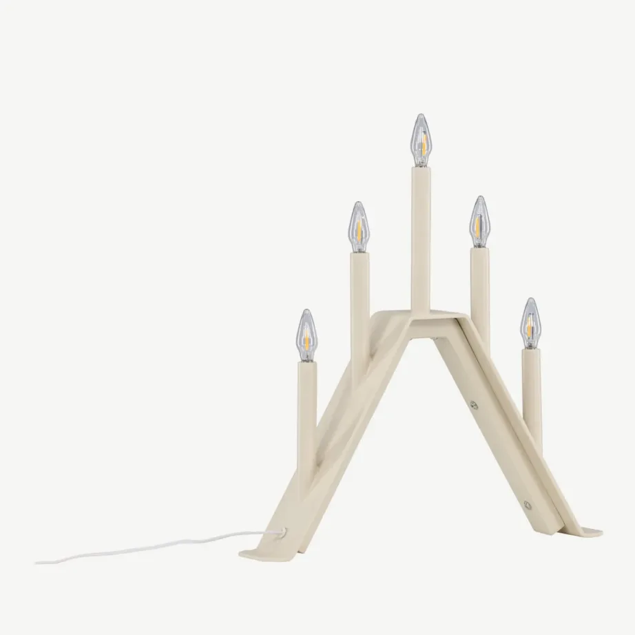 Beež metallist advendiküünlajalg Åre, 5 tulega, 61844-102 – 3