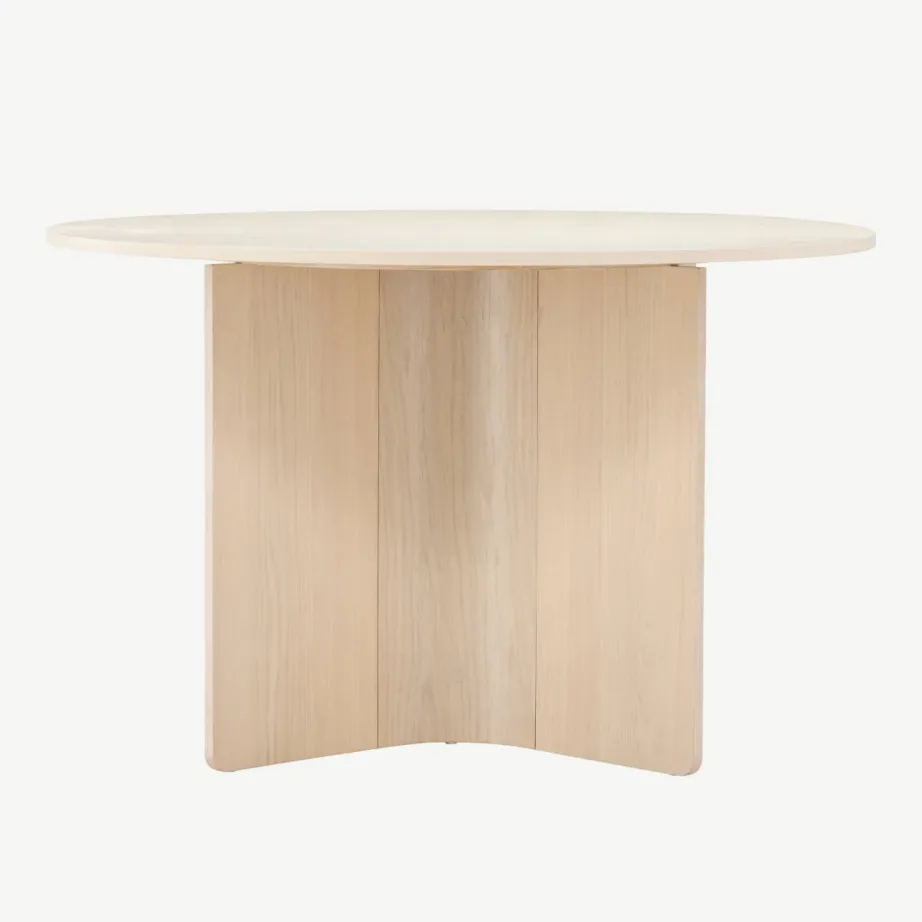 Tyresö ümmargune söögilaud, valge peitsiga, ø120 cm, 61954-130 – 2