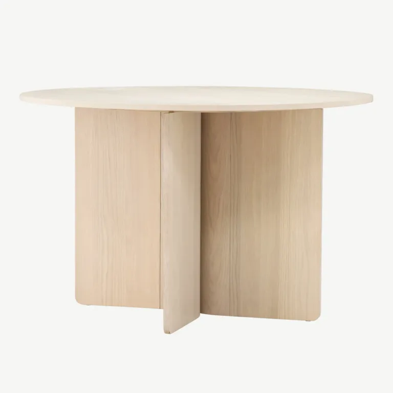 Tyresö ümmargune söögilaud, valge peitsiga, ø120 cm - 61954-130