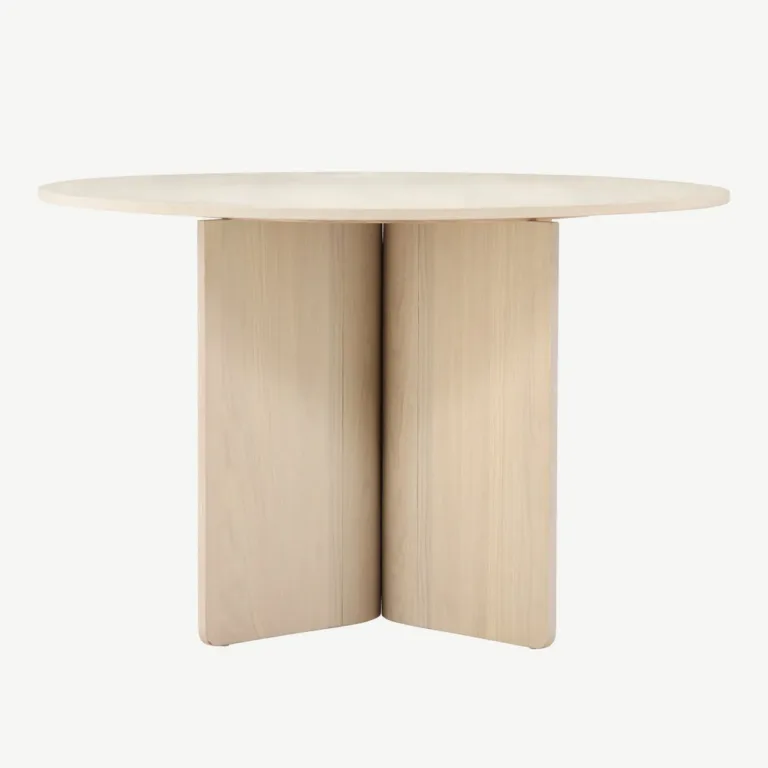 Tyresö ümmargune söögilaud, valge peitsiga, ø120 cm - 61954-130