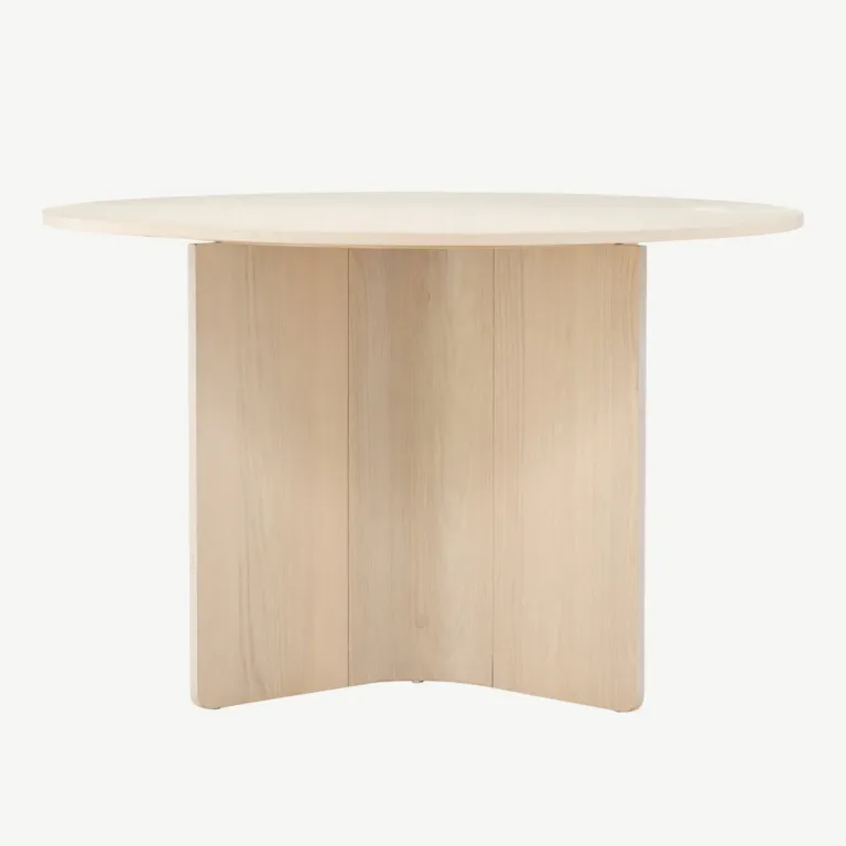Tyresö ümmargune söögilaud, valge peitsiga, ø120 cm - 61954-130