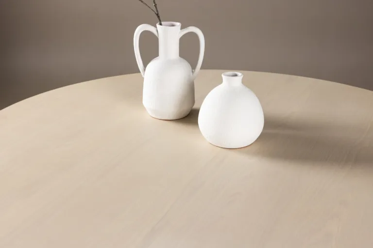 Tyresö ümmargune söögilaud, valge peitsiga, ø120 cm - 61954-130