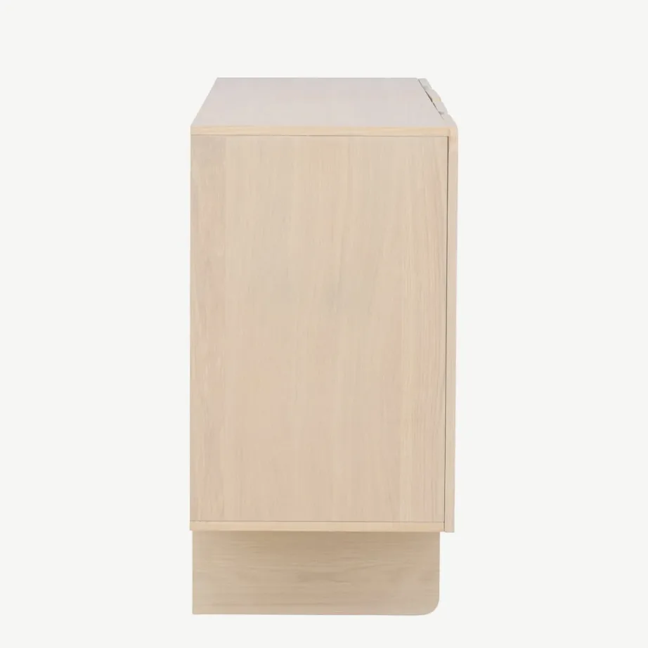 Valge peitsiga MDF-kapp Tyresö 160 × 45 cm, 61955-130 – 2