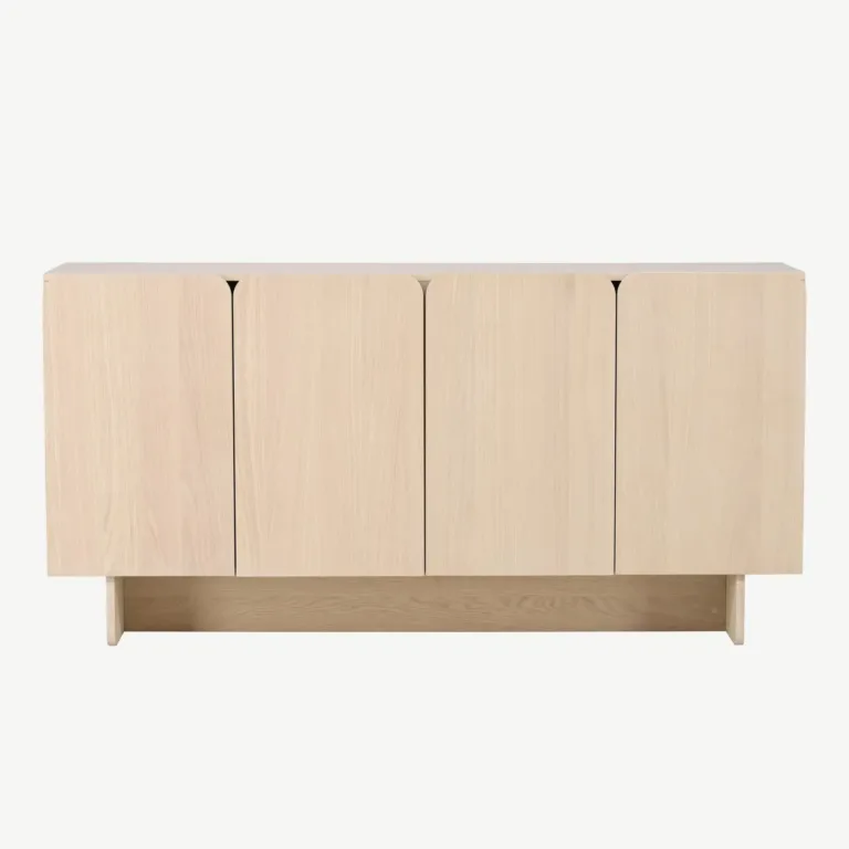Valge peitsiga MDF-kapp Tyresö 160 × 45 cm - 61955-130