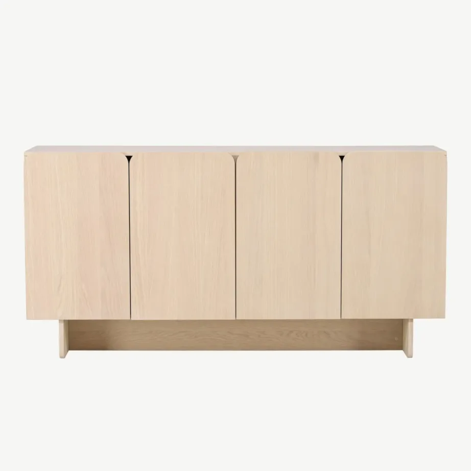 Valge peitsiga MDF-kapp Tyresö 160 × 45 cm, 61955-130 – 4