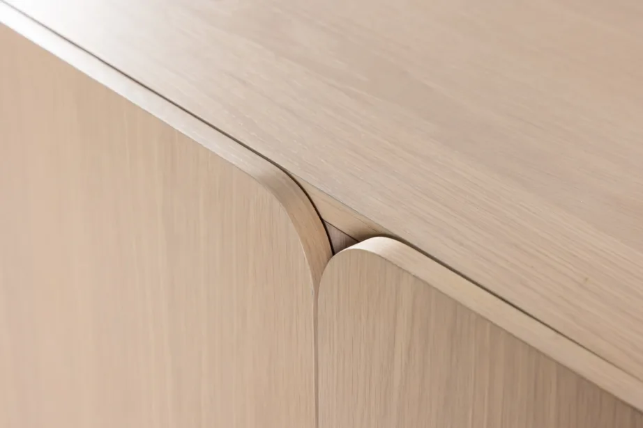 Valge peitsiga MDF-kapp Tyresö 160 × 45 cm, 61955-130 – 10