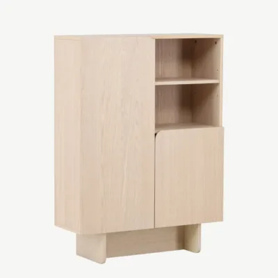 Valge peitsiga MDF-kapp Tyresö (80 × 110 cm) - 61956-130