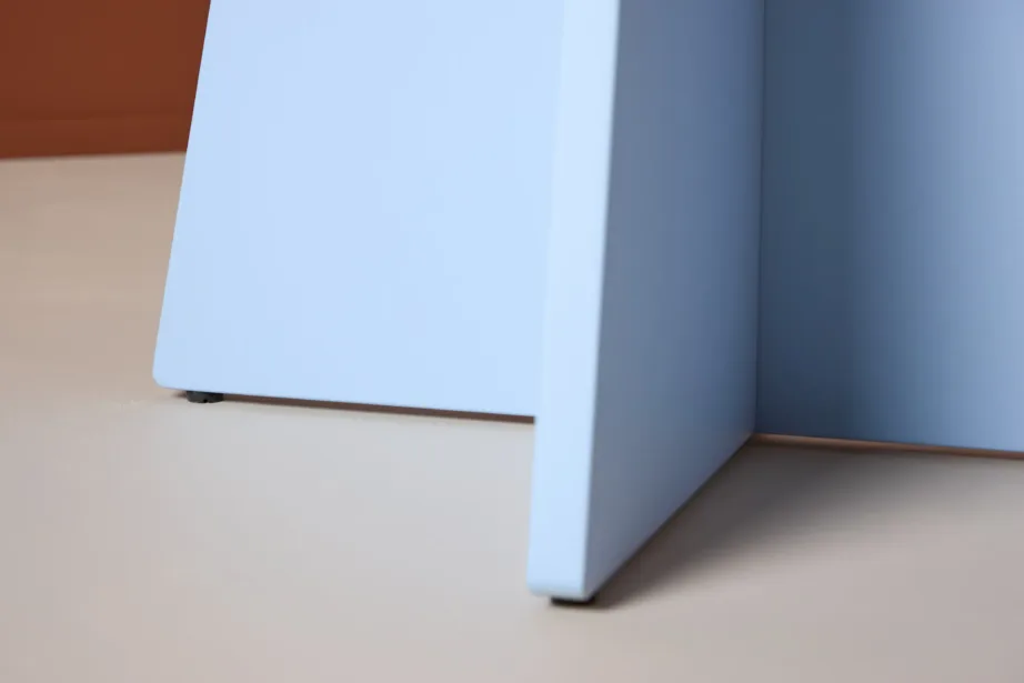 Bootcut ümmargune söögilaud, beebisinine, ø110 cm (MDF), 62033-555 – 10