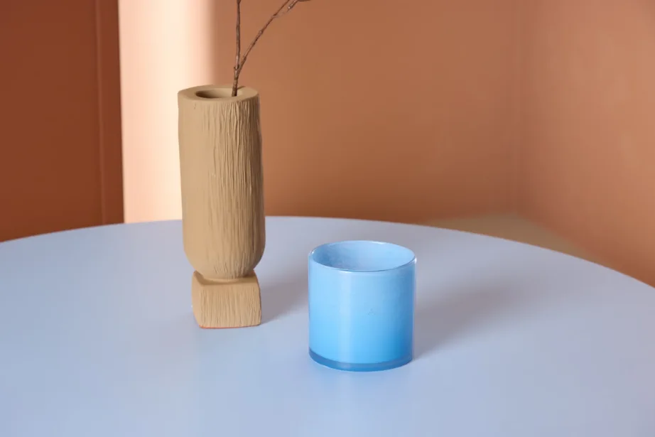 Bootcut ümmargune söögilaud, beebisinine, ø110 cm (MDF), 62033-555 – 11