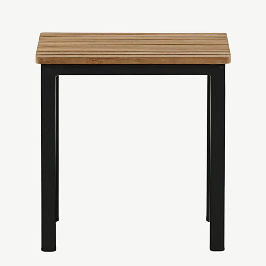 Tiigipuust abilaud Mexico mustade alumiiniumjalgadega, 40 × 40 cm, 9295-408 – 7