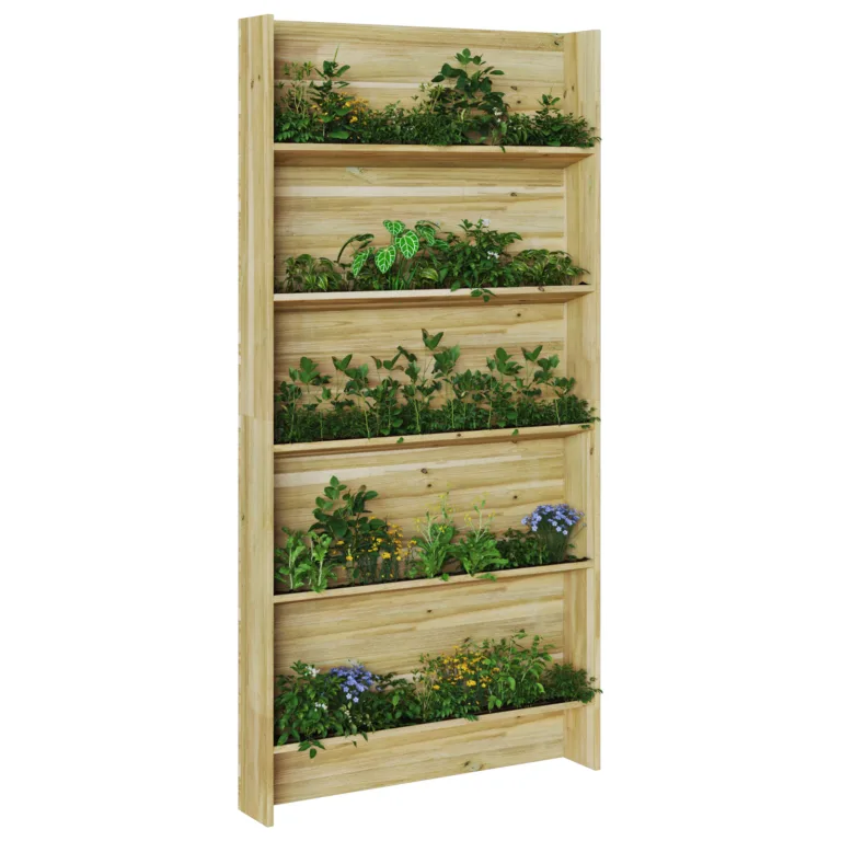 Aia taime alus 5-tasandiline 90x15x180 cm looduslikust puidust