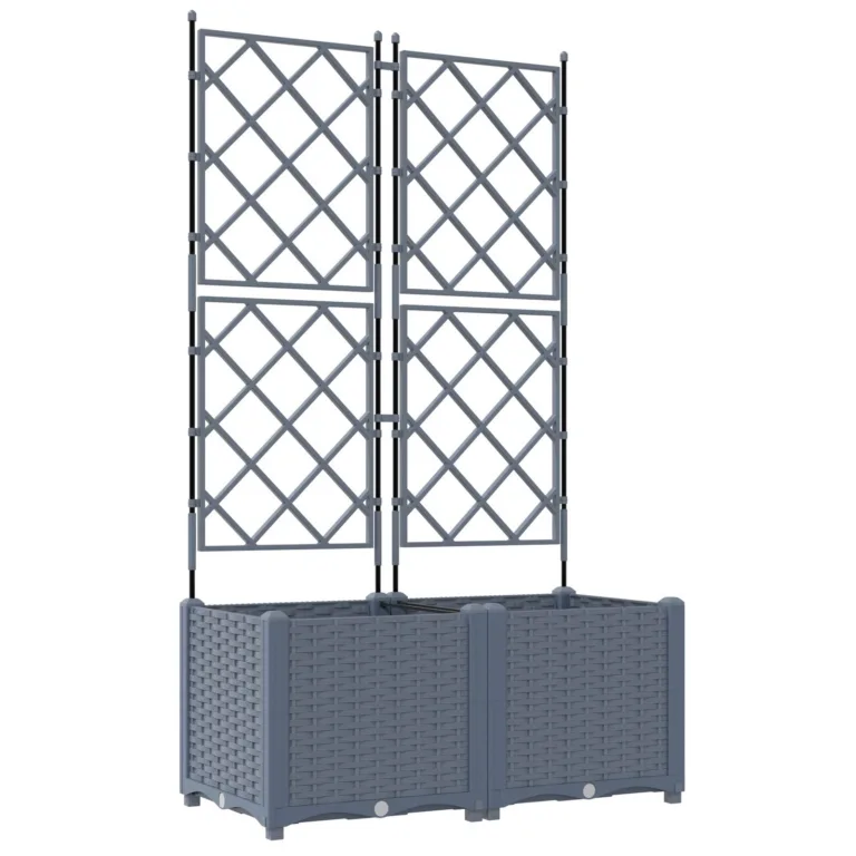 Aianduse anum trellisega 2 tk Helehall 80x40x143 cm