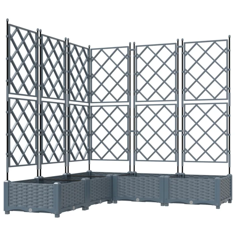 Aianduskast trellisega 5 tk Helehall 120x120x125.5 cm