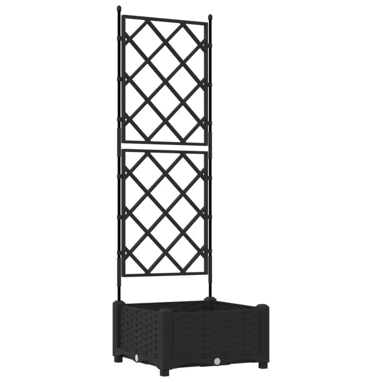 Aiataimede anum trellisega Must 40x40x125.5 cm
