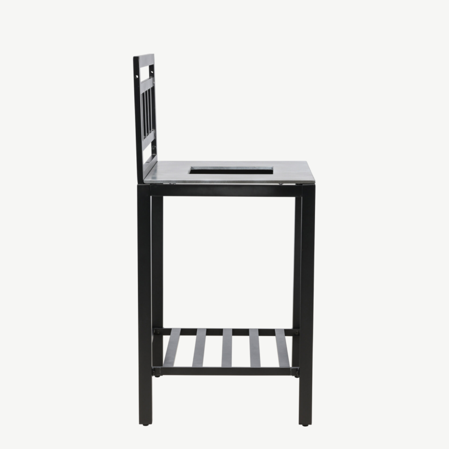 Alicante väliköögi tööpind halli kivitasapinnaga, must alumiiniumraam, 3012002 – 2