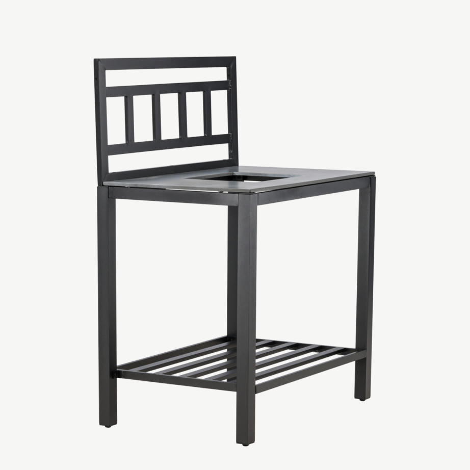 Alicante väliköögi tööpind halli kivitasapinnaga, must alumiiniumraam, 3012002 – 3