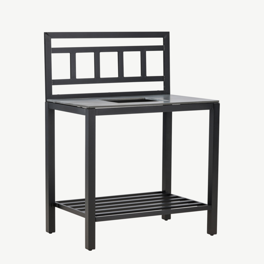 Alicante väliköögi tööpind halli kivitasapinnaga, must alumiiniumraam, 3012002 – 4