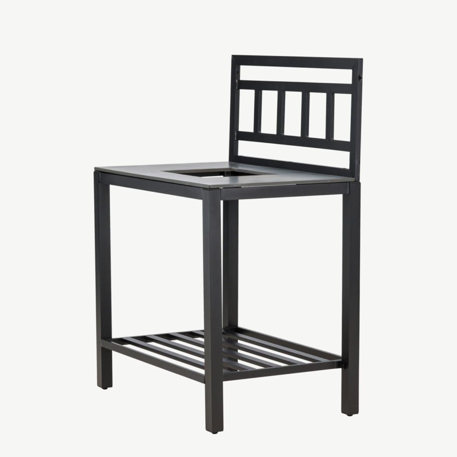 Alicante väliköögi tööpind halli kivitasapinnaga, must alumiiniumraam, 3012002 – 6