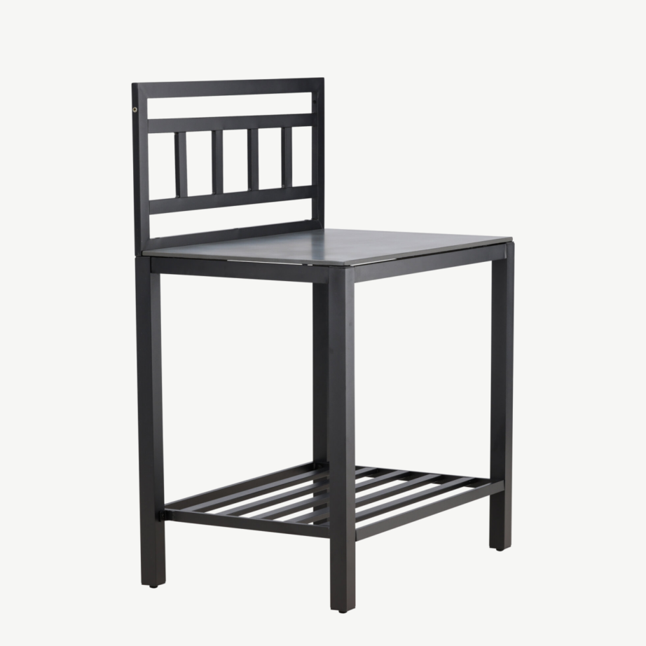 Alicante väliköögi tööpind musta alumiiniumraami ja halli kiviplaadiga, 3011002 – 3