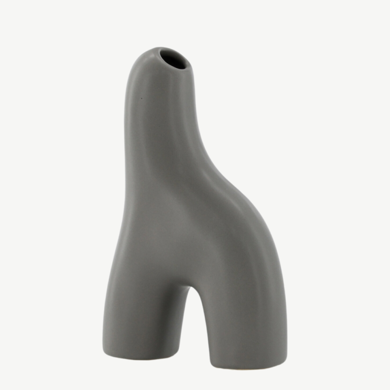 Aya keraamiline vaas, tumehall, 16 cm - 58136-105