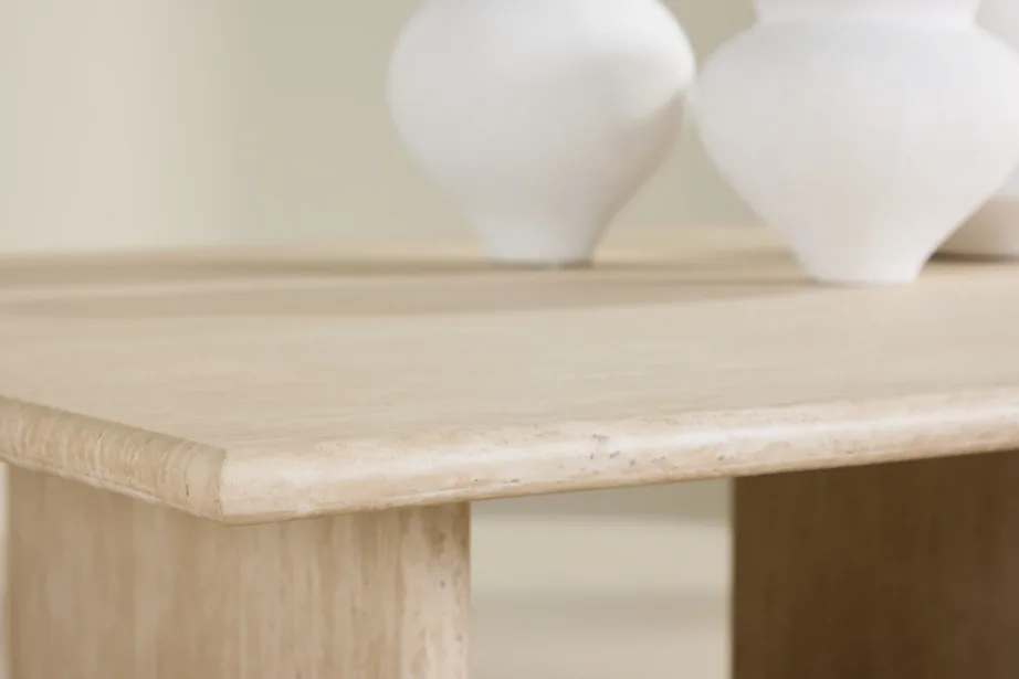 Beež MDF diivanilaud Skagen kollektsioonist, travertiinimustriga, 120×100 cm, 61786-707 – 11