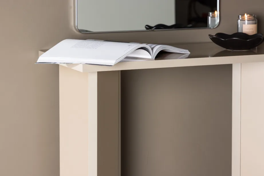 Beež MDF kirjutuslaud Kristiansund (90×42 cm), 20078-102 – 10