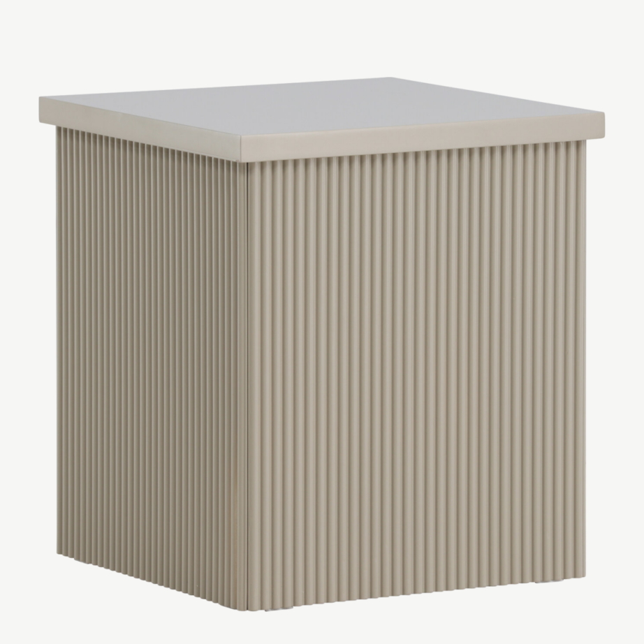 Beež MDF külglaud Lenox, 40x40x45 cm, 62040-102 – 4