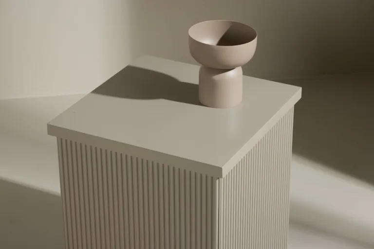 Beež MDF külglaud Lenox, 40x40x45 cm - 62040-102