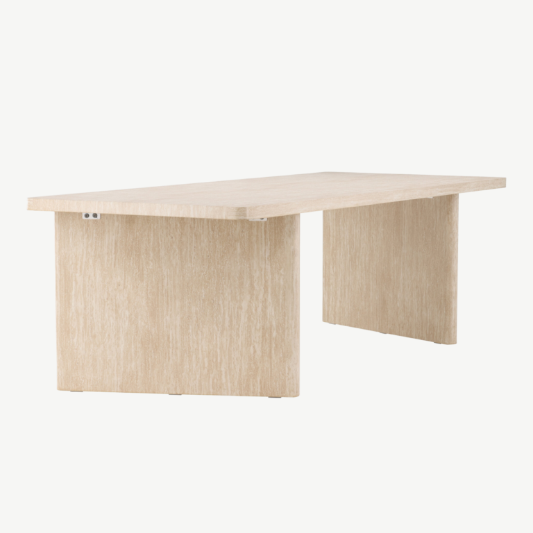 Beež MDF söögilaud Skagen 240x100 cm - 61782-707