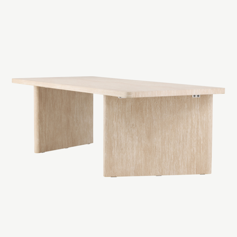 Beež MDF söögilaud Skagen 240x100 cm - 61782-707