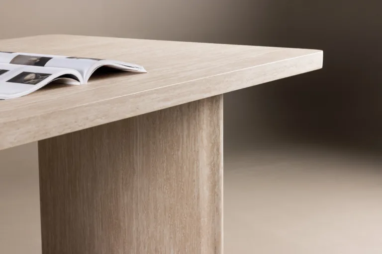 Beež MDF söögilaud Skagen 240x100 cm - 61782-707