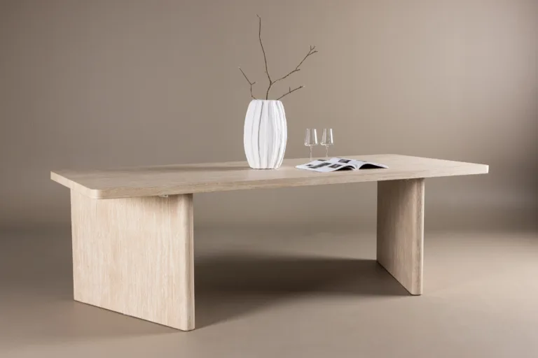 Beež MDF söögilaud Skagen 240x100 cm - 61782-707