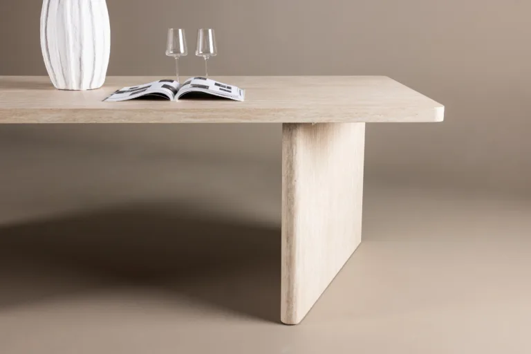 Beež MDF söögilaud Skagen 240x100 cm - 61782-707