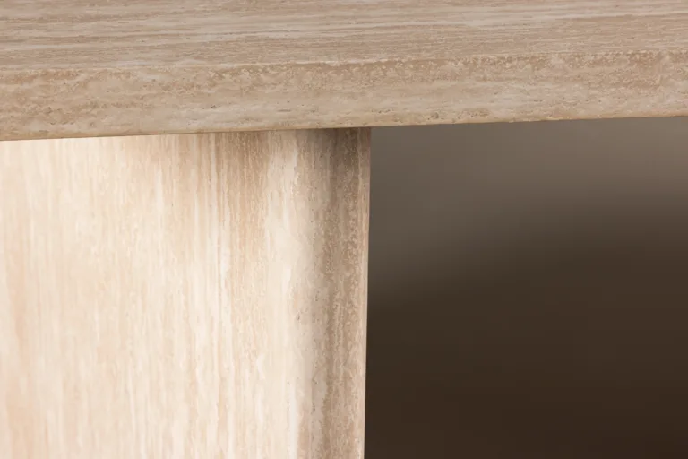 Beež MDF söögilaud Skagen 240x100 cm - 61782-707