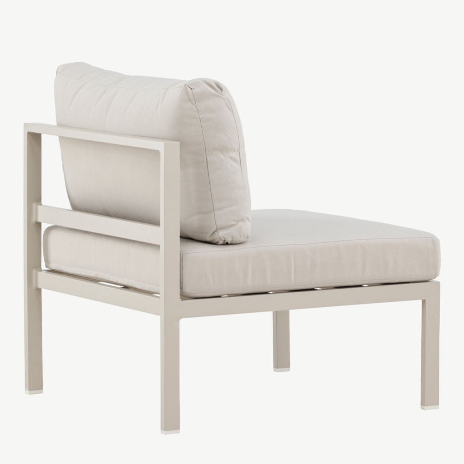 Beež aiamooduldiivani keskosa Copacabana (alumiinium, olefiinkangas, 70×74 cm), 9384-222 – 11