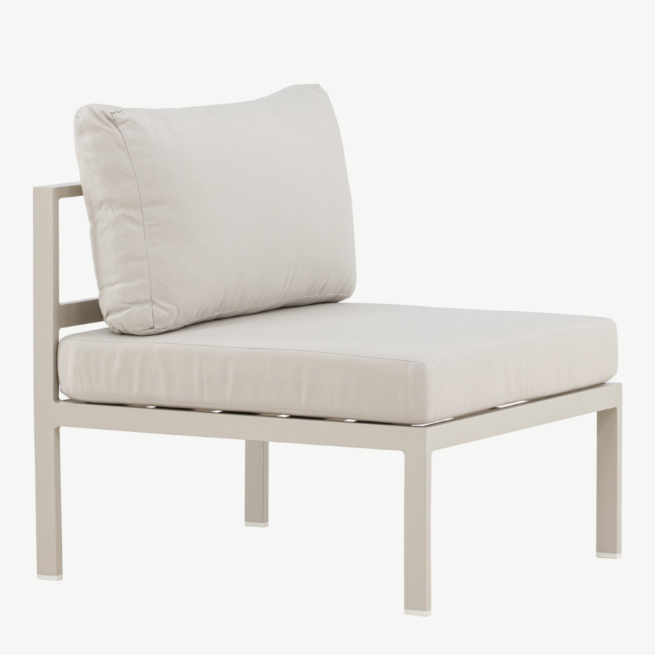 Beež aiamooduldiivani keskosa Copacabana (alumiinium, olefiinkangas, 70×74 cm), 9384-222 – 2