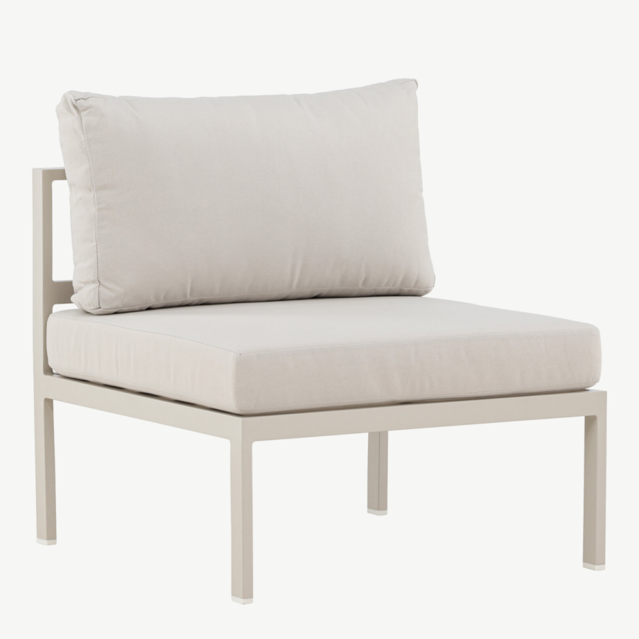 Beež aiamooduldiivani keskosa Copacabana (alumiinium, olefiinkangas, 70×74 cm), 9384-222