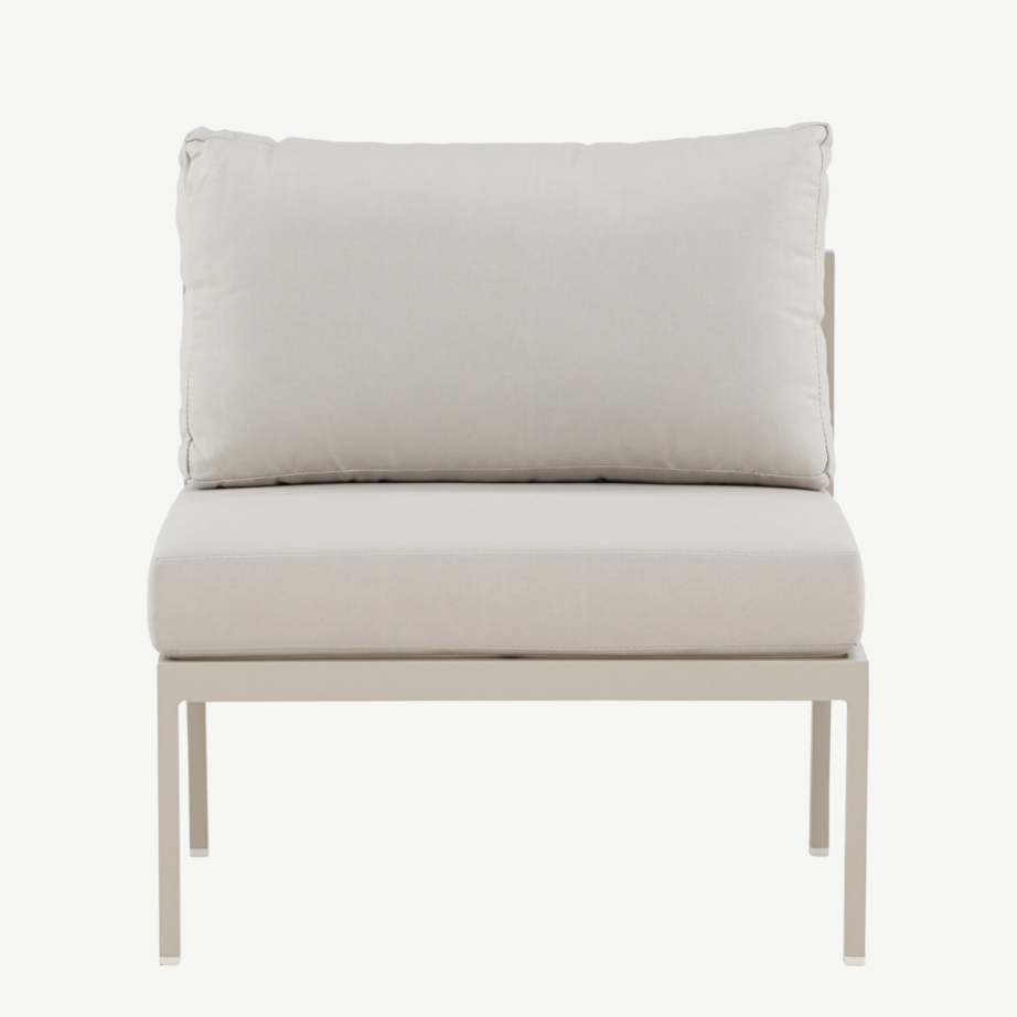 Beež aiamooduldiivani keskosa Copacabana (alumiinium, olefiinkangas, 70×74 cm), 9384-222 – 3