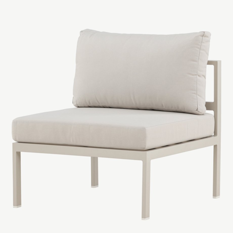 Beež aiamooduldiivani keskosa Copacabana (alumiinium, olefiinkangas, 70×74 cm), 9384-222 – 4