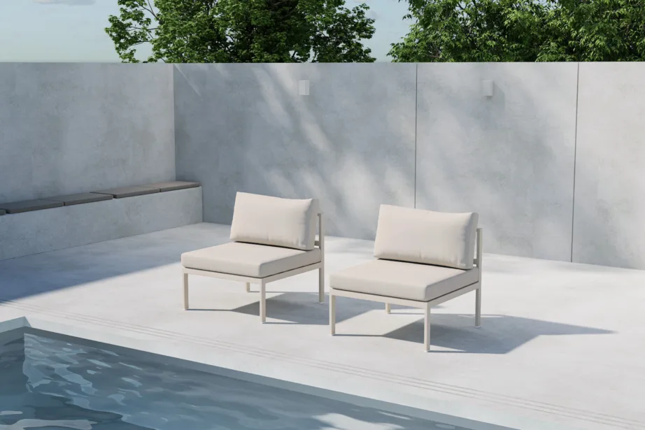 Beež aiamooduldiivani keskosa Copacabana (alumiinium, olefiinkangas, 70×74 cm), 9384-222 – 12