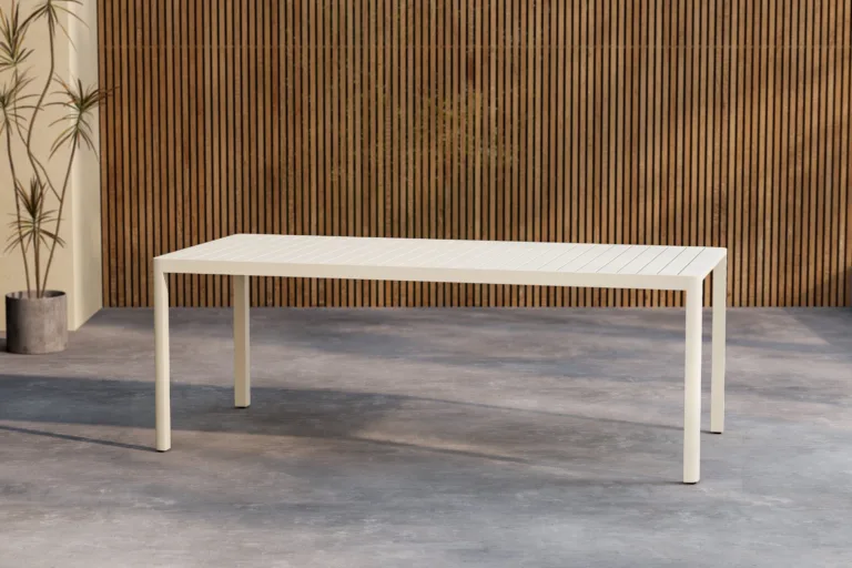 Beež alumiiniumist ristkülikukujuline aiaköögilaud Giardini 200x90 cm - 9794-222